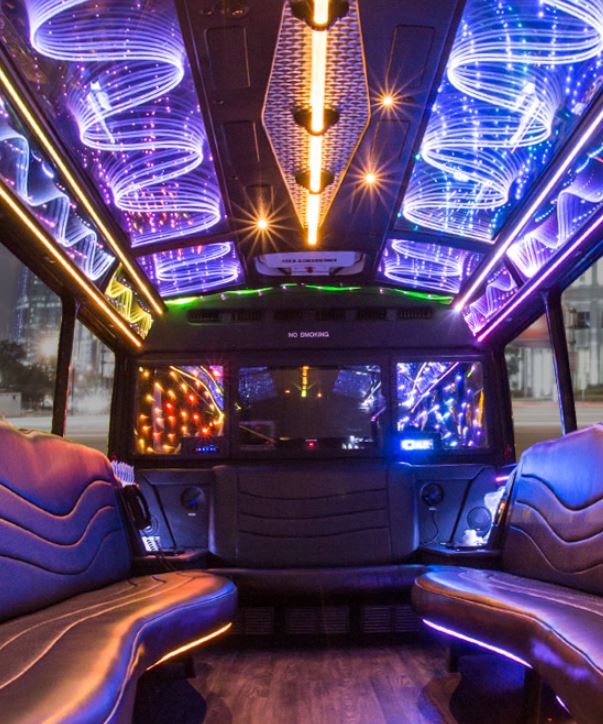 Black Party Bus in Portland - JMI Limo Rentals